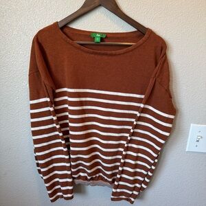 Dip Burnt Orange Long Sleeve Boxy Sweatshirt